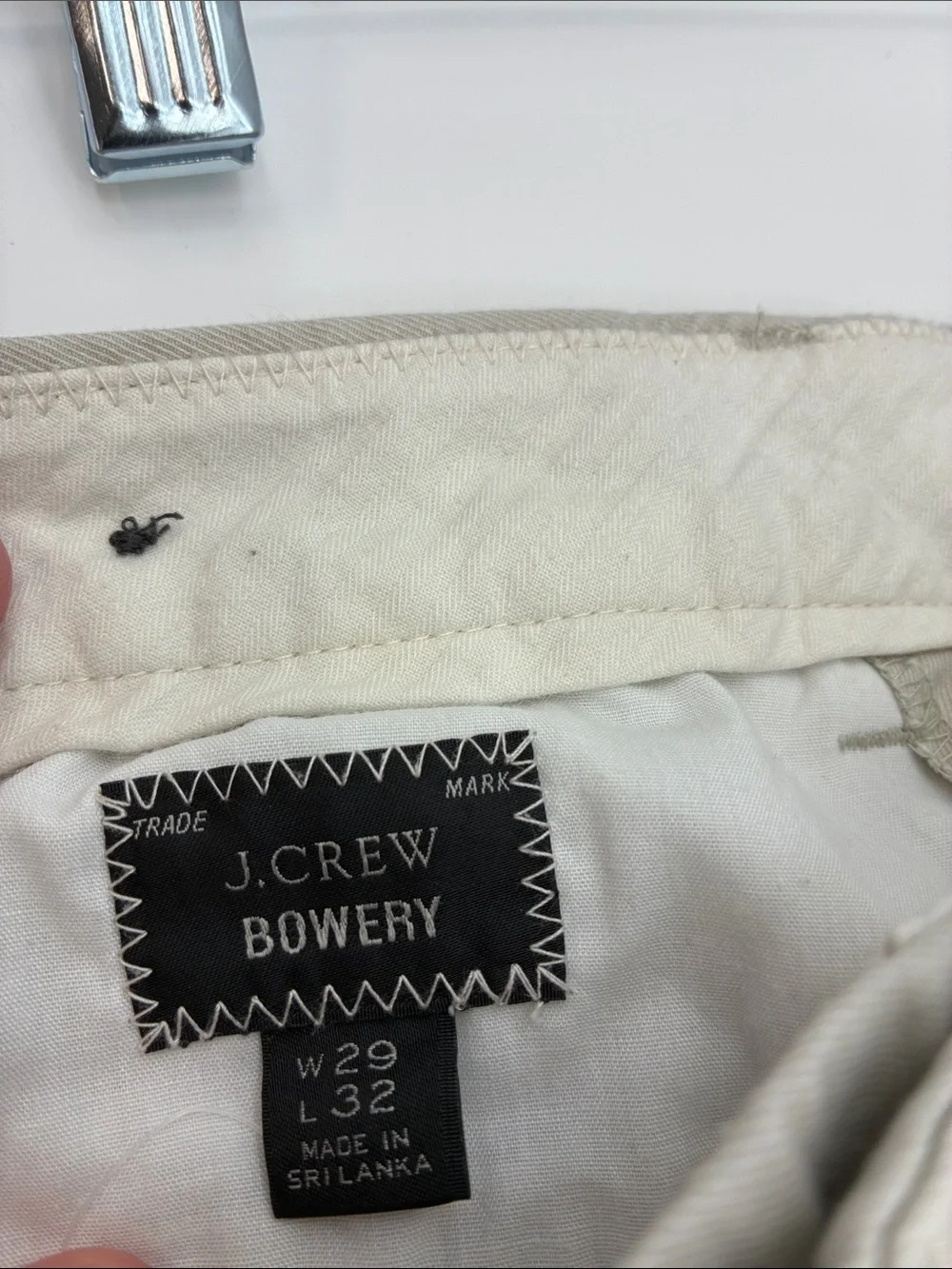 J. Crew Slim Straight Khaki Chinos in Light Beige